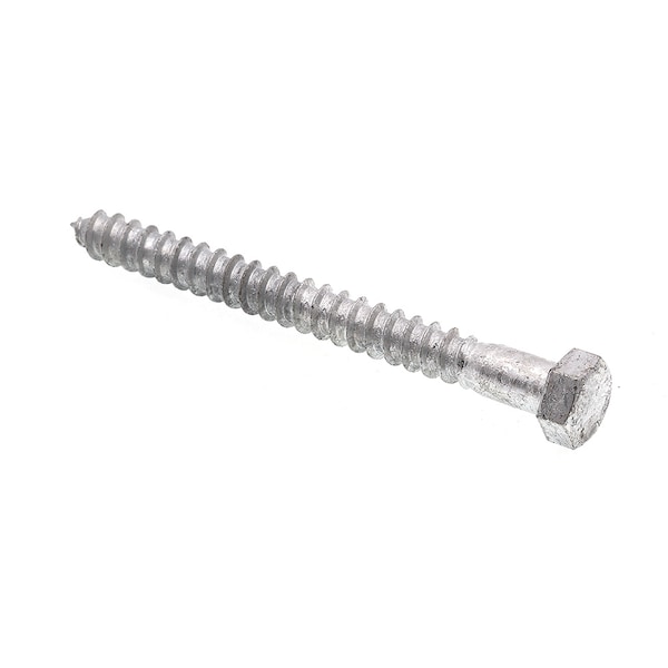Prime-Line Hex Lag Screw 3/8in X 4in A307 Grade A Hot Dip Galvanized Steel 25PK 9056408 - main